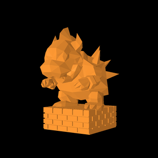 chess piece bowser king 3d models download creality cloud Toys & Games 3d print model - Mito3D