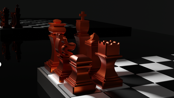 Schach Stücke Tafel Spiel 3d print model - Mito3D