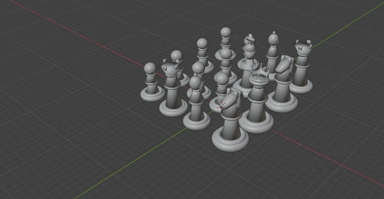 schach einstellen 3d modelle download realität wolke 3d print model - Mito3D