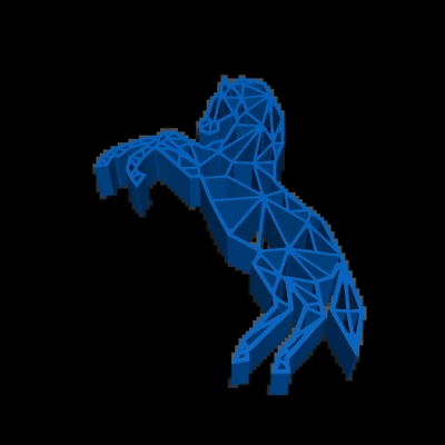 cheval 3d modelli scarica creality nube 3d print model - Mito3D