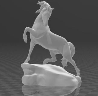 cheval 3d modelli scarica creality nube animali 3d print model - Mito3D
