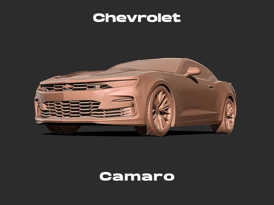 chevrolet camaro rs 2019 3d yazdır model modeller indir creality bulut oyuncak arabalar 3d print model - Mito3D