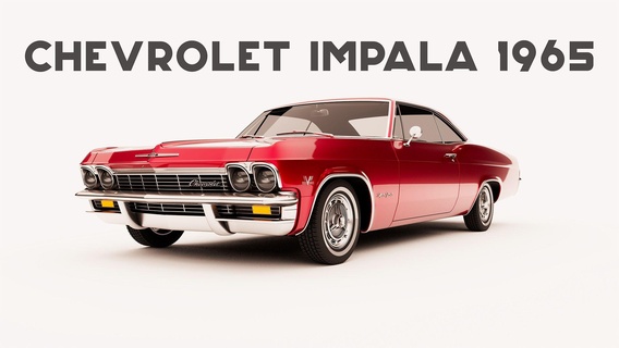 chevrolet impala 1965 3d print model models download creality cloud Toy Cars 3d print model - Mito3D