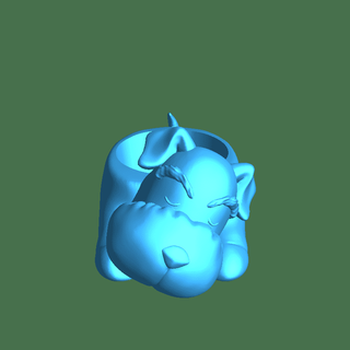 chien pot fleur 3d models download creality cloud Mammal 3d print model - Mito3D
