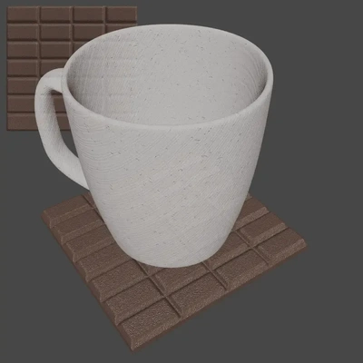 chocolate montanha russa livre 3d modelos baixar crialidade nuvem 3d print model - Mito3D