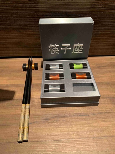 chopstick holder luxury set 3d models download creality cloud 3d print model - Mito3D
