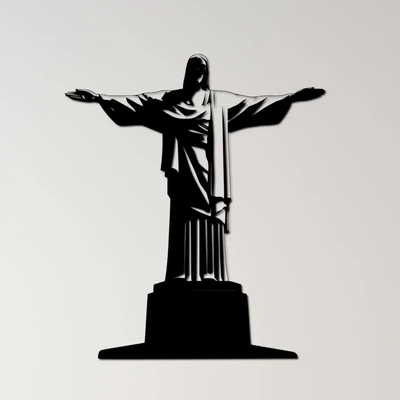 cristo redentore parete arte 3d modelli scarica creality nube 3d print model - Mito3D