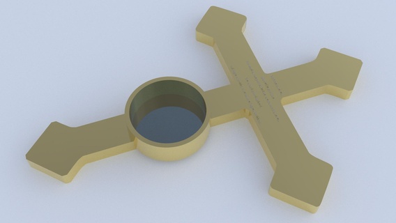 cristiano attraversare caramella titolare supporto padre benedizione inciso domestico 3d print model - Mito3D