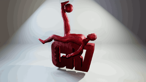 Christian Ronaldo cr7 figurine sport conception concours 2022 sports Extérieur 3d print model - Mito3D