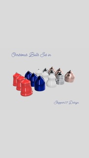 christmas bells set Home Decor 3d print model - Mito3D