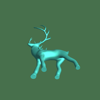 Natale cervo mammifero 3d print model - Mito3D