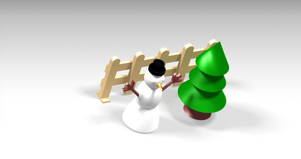 christmas diorama Fictional Characters 3d print model - Mito3D