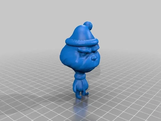 natal grinch 3d modelos baixar crialidade nuvem 3d print model - Mito3D