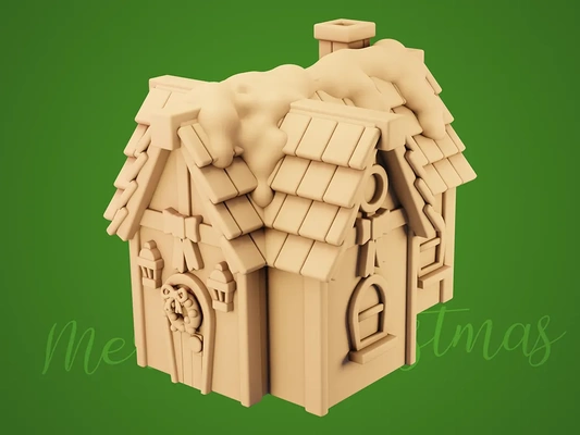 christmas house decoration 3d models download creality cloud home decor 3d print model - Mito3D
