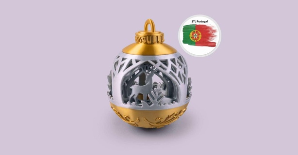 christmas lighting ornament landscape Others 3d print model - Mito3D