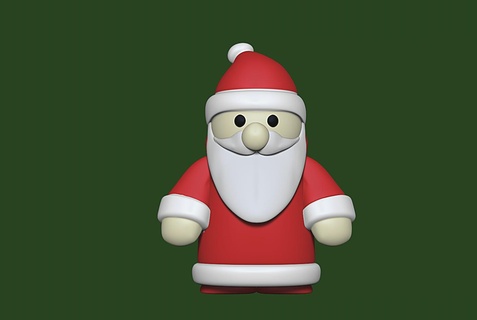 christmas ornament-santa claus Home Decor 3d print model - Mito3D
