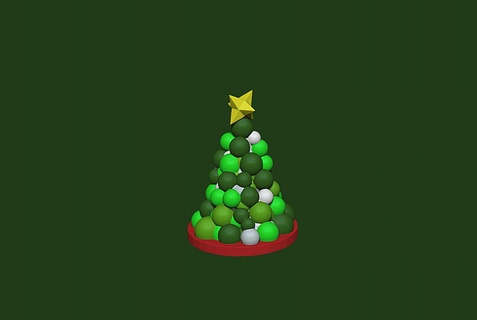 christmas ornament-tree Home Decor 3d print model - Mito3D