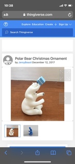Navidad polar oso mamífero 3d print model - Mito3D