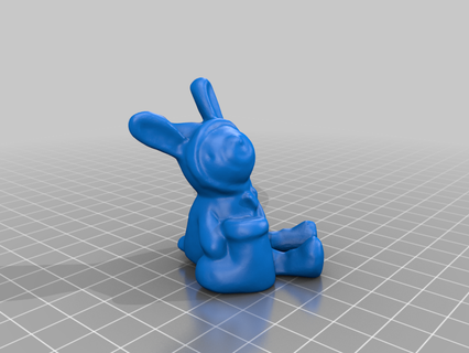 Natale coniglio generato revopoint pop 2 casa arredamento 3d print model - Mito3D