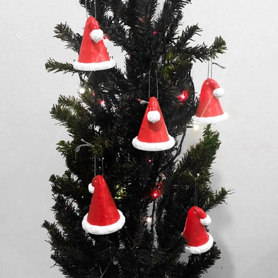 christmas santa hat tree ornament 3d models download creality cloud 3d print model - Mito3D