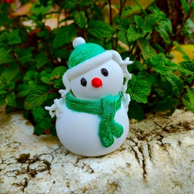 weihnachten besondere flexi schneemann 3d modelle download realität wolke 3d print model - Mito3D