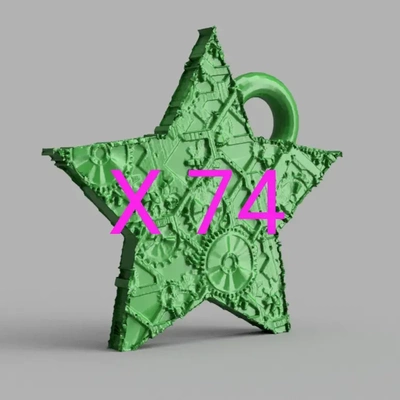 natal estrela x74 3d modelos baixar crialidade nuvem 3d print model - Mito3D