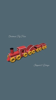 Natale giocattolo treno veicoli 3d print model - Mito3D
