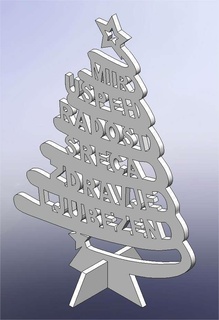 Natale albero alberi 3d print model - Mito3D