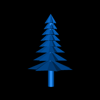 christmas tree Nature & Plants 3d print model - Mito3D