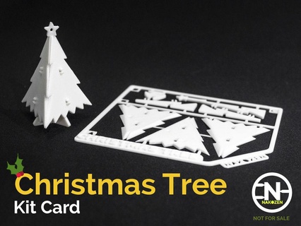 Noël arbre trousse carte Accueil maison décor 3d print model - Mito3D