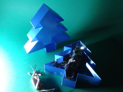 Weihnachten Baum schält Box v2 3d print model - Mito3D