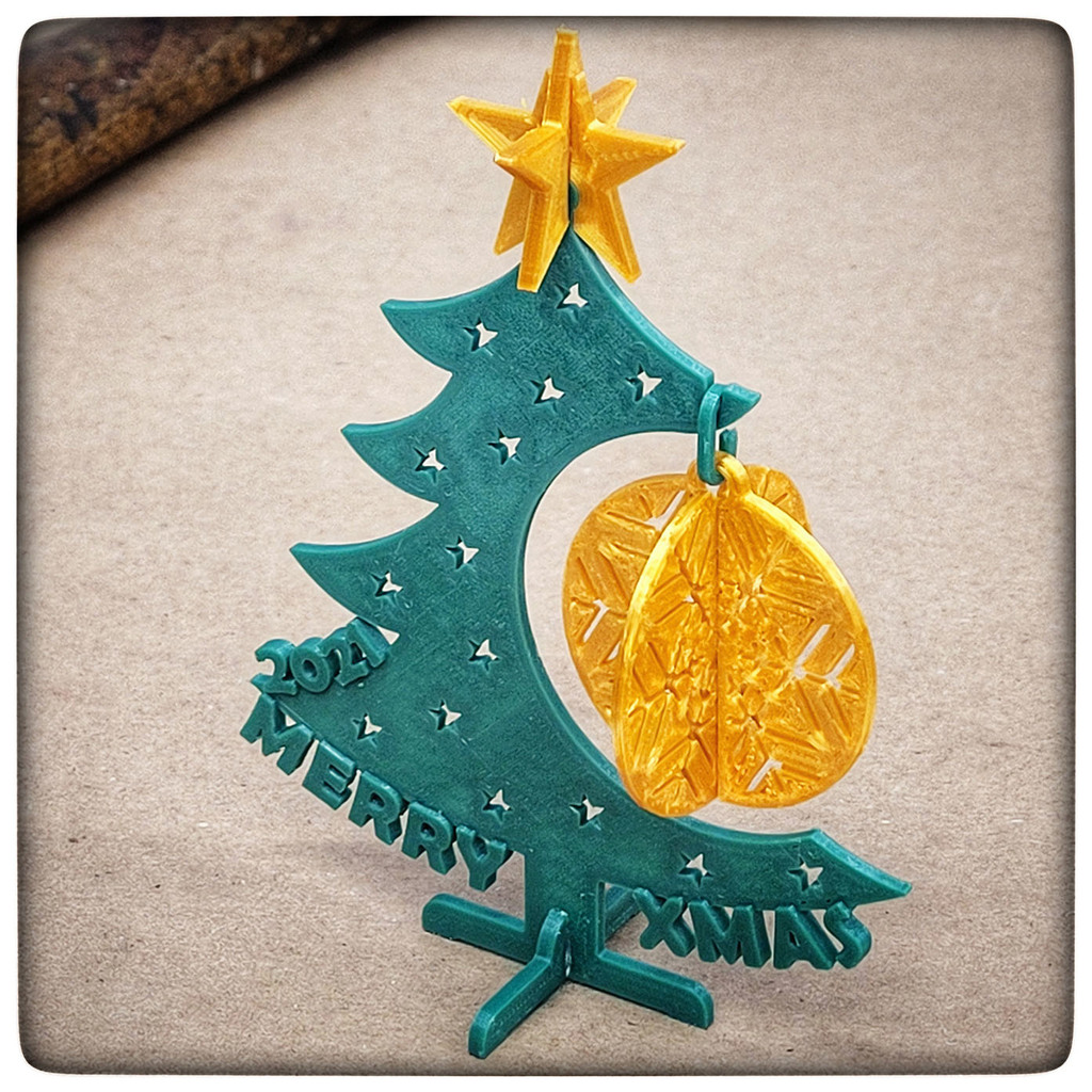 Noel ağaç süs hediye kart ev dekor 3D print model - Mito3D