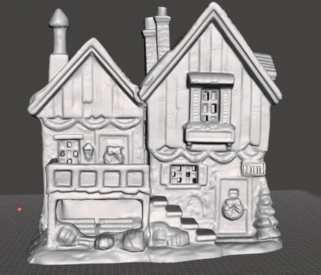 christmas village inn 3d models download creality cloud home decor 3d print model - Mito3D