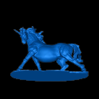 joufflu licorne 3d modèles télécharger créalité nuage 3d print model - Mito3D