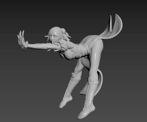 chun li 3d modèles télécharger créalité nuage 3d print model - Mito3D