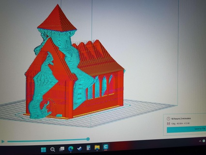 Iglesia arquitectura paisaje 3d print model - Mito3D