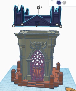 Iglesia medieval arquitectura paisaje 3d print model - Mito3D