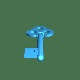 Cendrillon grenier clé 3d print model - Mito3D