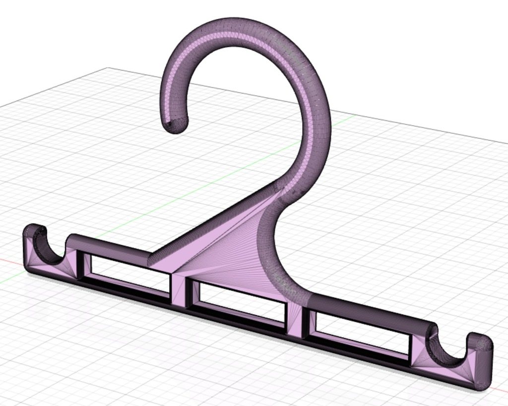 cintre porte ceinture verter 5 cinturones taller herramientas 3D print model - Mito3D