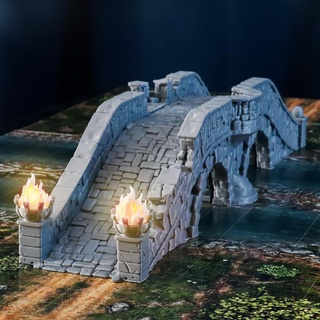 ciudad tarok modular puente rpg terreno 3d print model - Mito3D