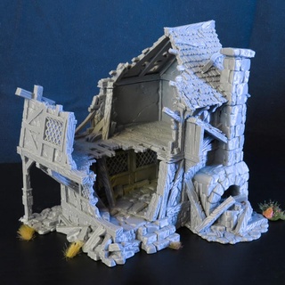 cidade tarok arruinado ferreiro rpg terreno 3d print model - Mito3D