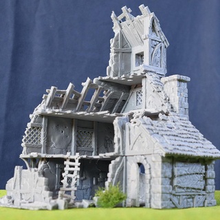 Stadt Tarok ruiniert Villa Rollenspiel Terrain 3d print model - Mito3D