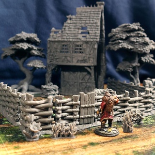 city tarok - wooden stone fences Others 3d print model - Mito3D