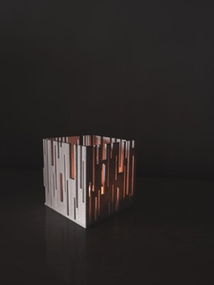 cubo cidade iluminação 3d print model - Mito3D