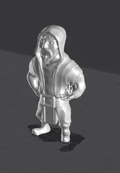 choque of clanes mago 3d modelos descargar crealidad nube 3d print model - Mito3D