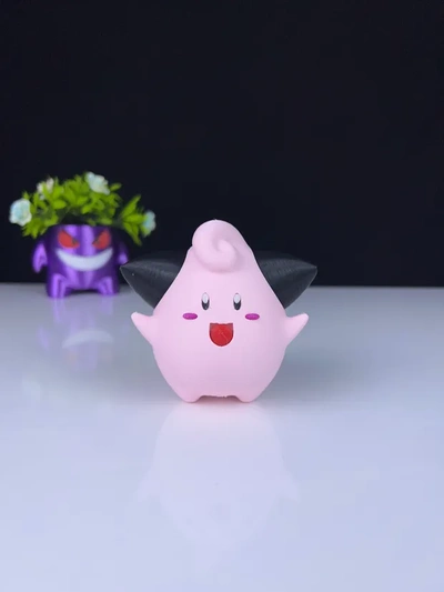 cleffa pokemon multipart 3d modelli scarica creality nube 3d print model - Mito3D