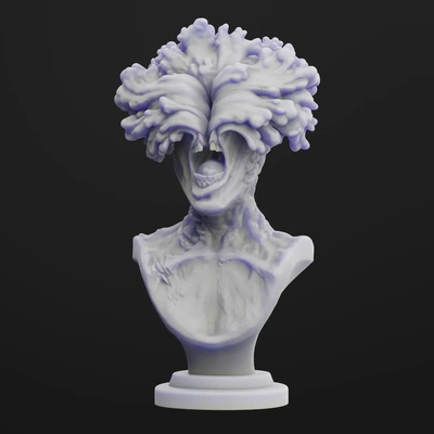 clicker last of us bust 3d models download creality cloud 3d print model - Mito3D