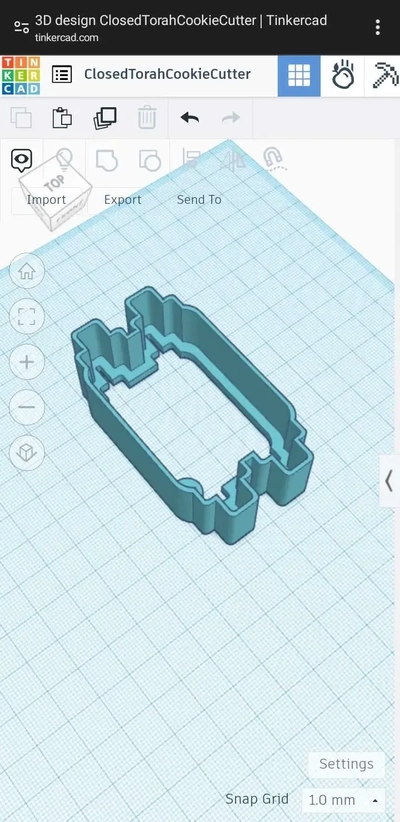 fechadas torá biscoito cortador 3d modelos baixar crialidade nuvem 3d print model - Mito3D