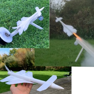 Wolke Cutter Ente Rakete Flugzeug Arbeiten 3d print model - Mito3D