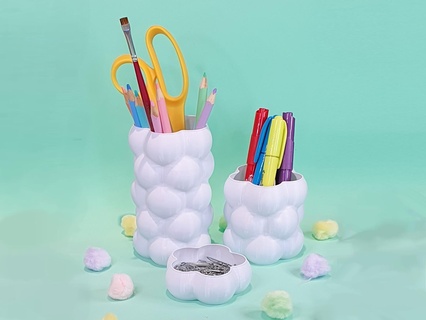cloud vases kit Household 3d print model - Mito3D